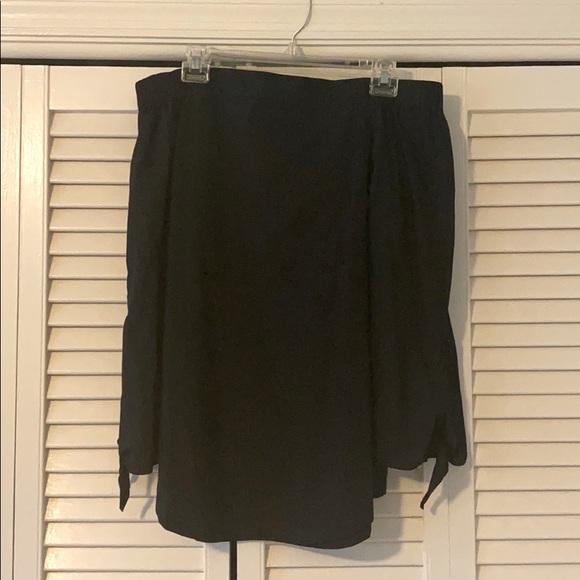 free people off the shoulder black top - Picture 1 of 4